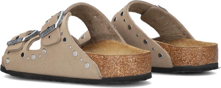 Birkenstock Kid's Arizona Rivet Border Synthetik Sandalen Narrow beige - Foto 5