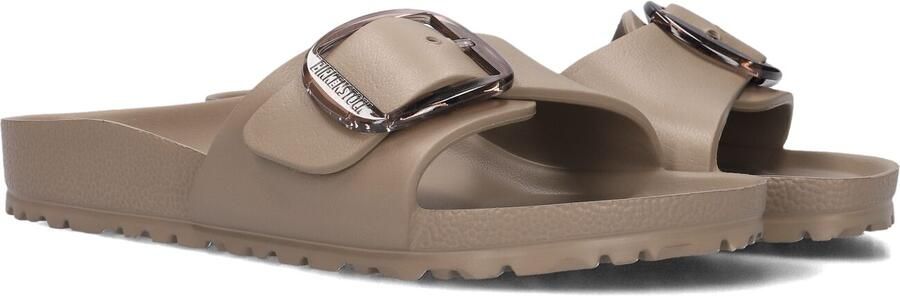 BIRKENSTOCK Badslippers Dames Madrid Big Buckle Eva Maat: 41 Materiaal: Rubber Kleur: Beige