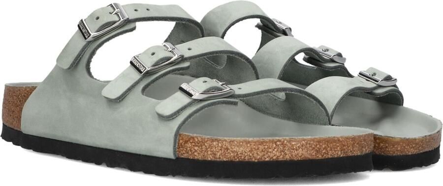 BIRKENSTOCK Badslippers Dames Florida Maat: 42 Materiaal: Nubuck Kleur: Blauw
