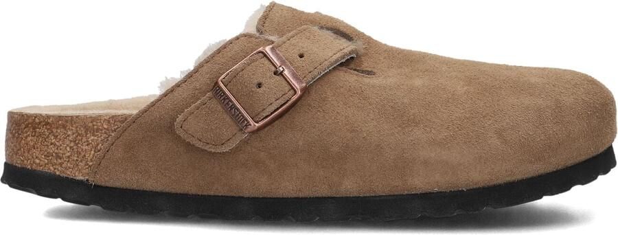 BIRKENSTOCK Instappers Dames Boston Shear Sue Suède Camel - Foto 4