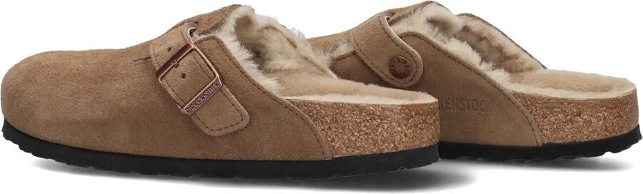 BIRKENSTOCK Instappers Dames Boston Shear Sue Suède Camel - Foto 5