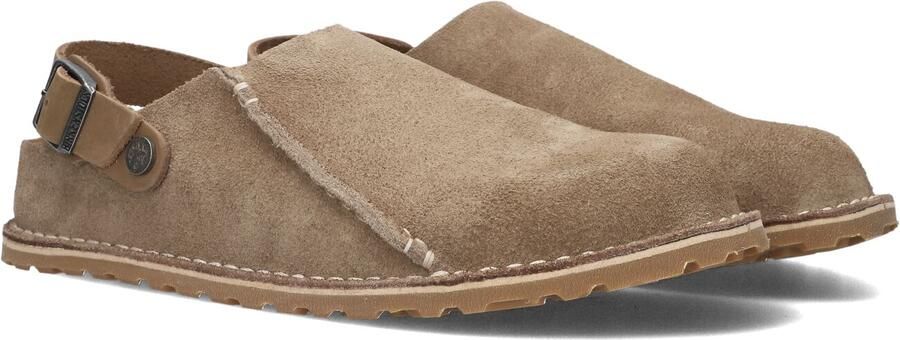 BIRKENSTOCK Instappers Dames Lutry Maat: 42 Materiaal: Suède Kleur: Taupe