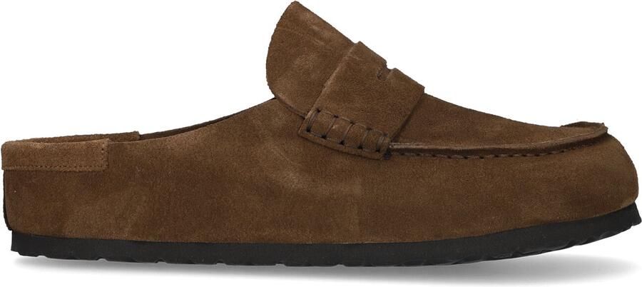 BIRKENSTOCK Instappers Heren Naples Maat: 47 Materiaal: Suède Kleur: Bruin - Foto 3