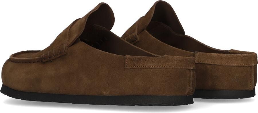 BIRKENSTOCK Instappers Heren Naples Maat: 47 Materiaal: Suède Kleur: Bruin - Foto 4