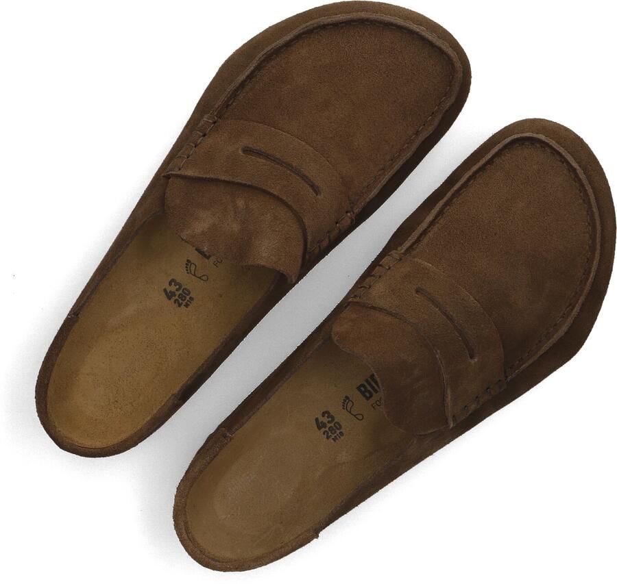 BIRKENSTOCK Instappers Heren Naples Maat: 47 Materiaal: Suède Kleur: Bruin - Foto 2