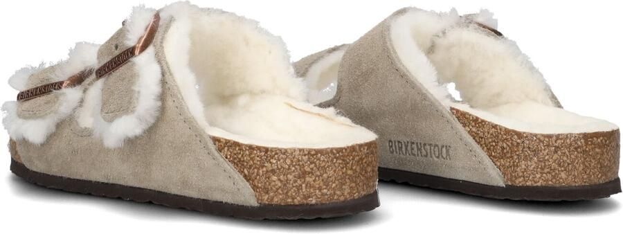 Birkenstock Kid's Arizona Suede Shearling Sandalen Narrow beige - Foto 5