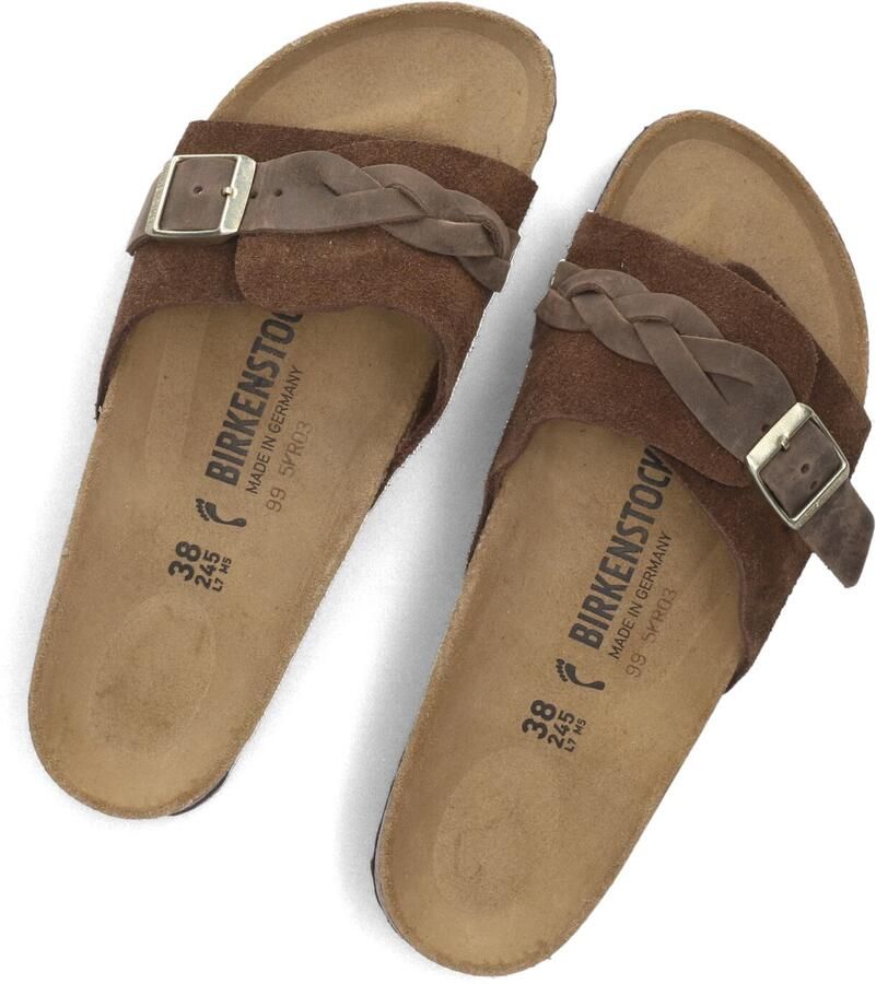 BIRKENSTOCK Slippers Dames Oita Braided Maat: 40 Materiaal: Suède Kleur: Bruin - Foto 2