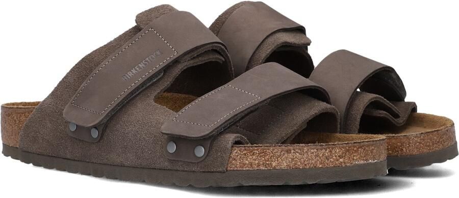 BIRKENSTOCK Slippers Heren Uji Maat: 43 Materiaal: Suède Kleur: Bruin