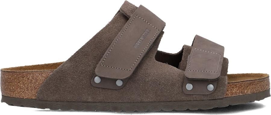 BIRKENSTOCK Slippers Heren Uji Maat: 43 Materiaal: Suède Kleur: Bruin - Foto 3
