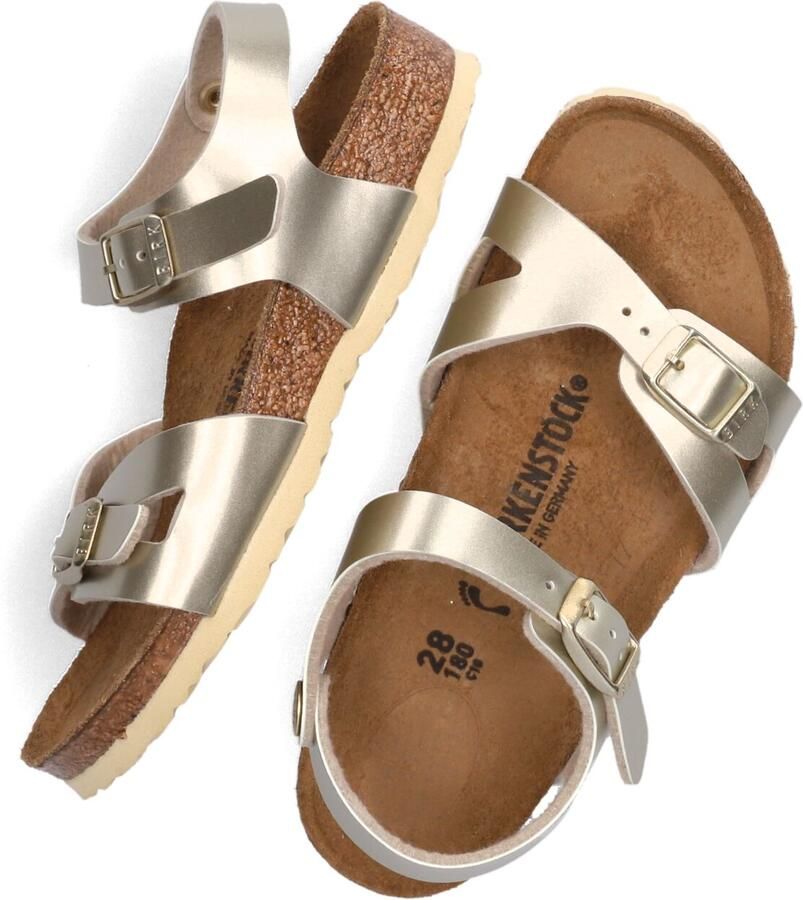 Birkenstock Rio Kids Sandalen Electric Metallic Gold Narrow fit | Goud | Imitatieleer