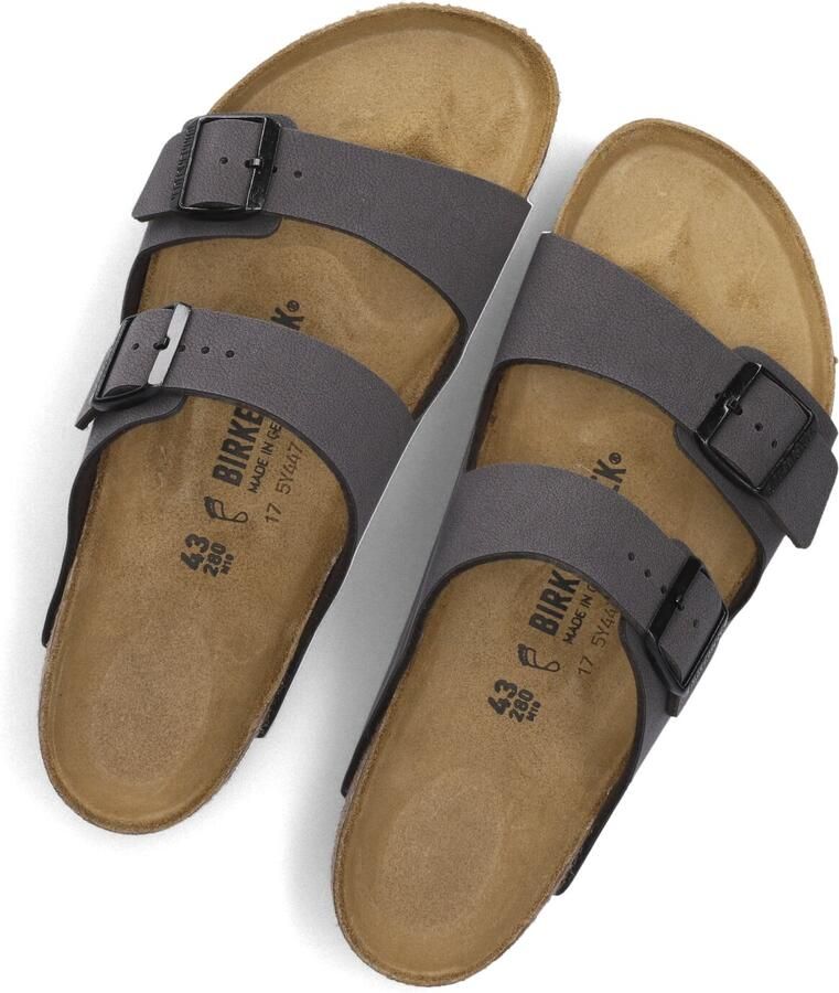 BIRKENSTOCK Slippers Heren Arizona Heren Maat: 42 Materiaal: Leatherlook Kleur: Grijs - Foto 2
