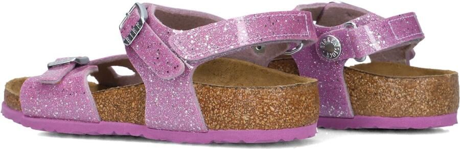 Birkenstock Kid's Rio AS Birko-Flor Cosmic Sparkle Sandalen Narrow roze - Foto 5