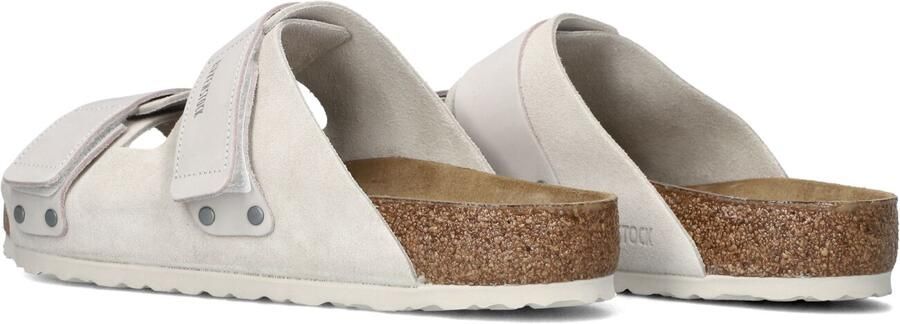 BIRKENSTOCK Slippers Heren Uji Maat: 40 Materiaal: Suède Kleur: Wit - Foto 5