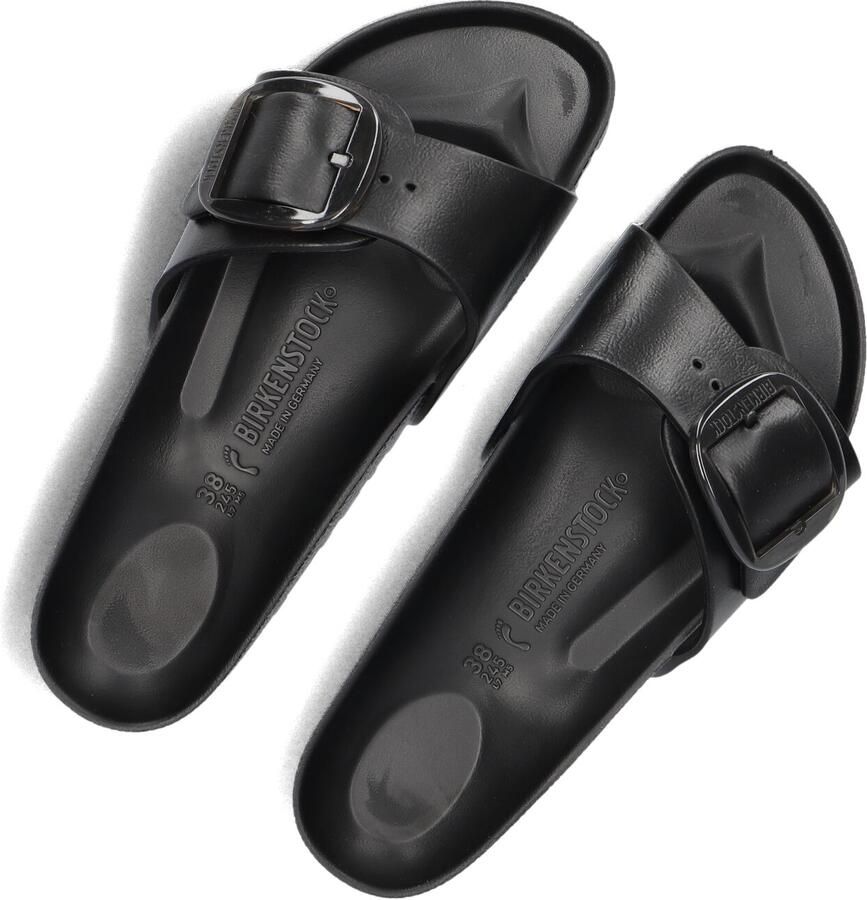 BIRKENSTOCK Slippers Dames Madrid Big Buckle Maat: 40 Materiaal: Rubber Kleur: Zwart - Foto 2