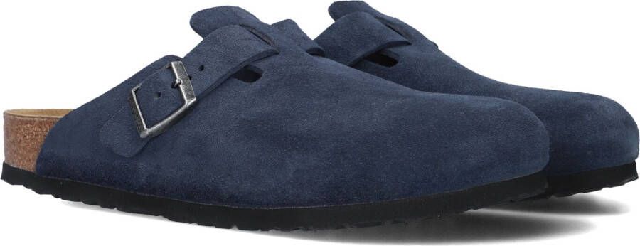 BIRKENSTOCK Instappers Heren Boston Bs Maat: 40 Materiaal: Suède Kleur: Blauw