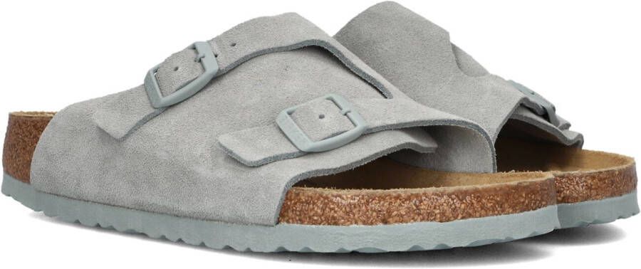 BIRKENSTOCK Slippers Dames Zürich Maat: 42 Materiaal: Suède Kleur: Blauw