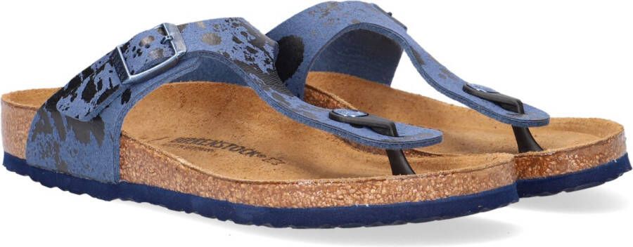 Birkenstock Blauwe Teenslippers Gizeh Kids