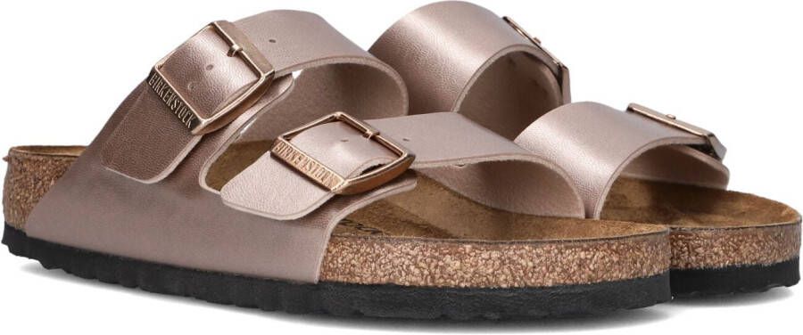 BIRKENSTOCK Bronze Slippers Arizona Birko Met