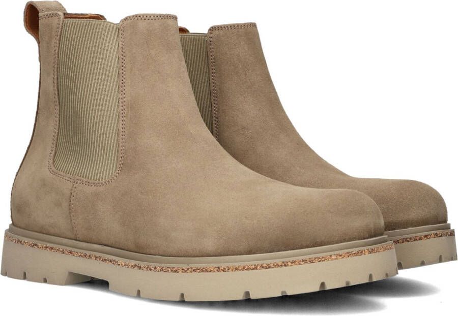 BIRKENSTOCK Chelsea Boots Heren Highwood Slip On Men Maat: 41 Materiaal: Suède Kleur: Taupe