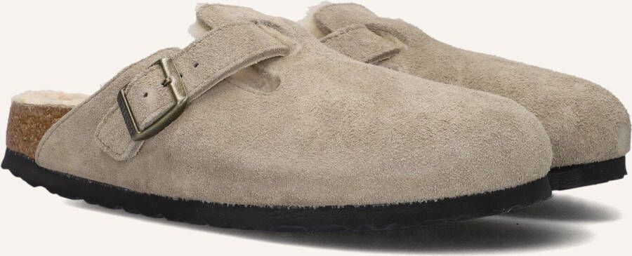 BIRKENSTOCK Instappers Boston W Maat: 40 Materiaal: Suède Kleur: Taupe