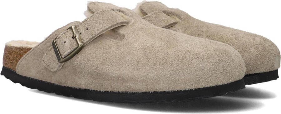 BIRKENSTOCK Instappers Boston W Maat: 41 Materiaal: Suède Kleur: Taupe