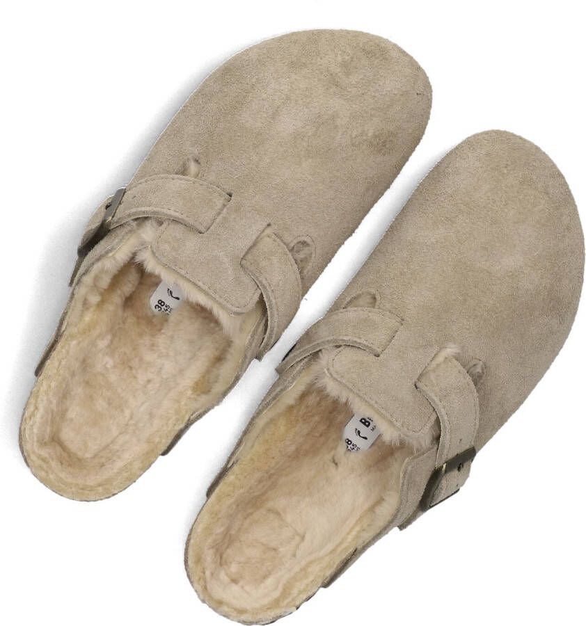 BIRKENSTOCK Instappers Dames Boston W Maat: 36 Materiaal: Suède Kleur: Taupe