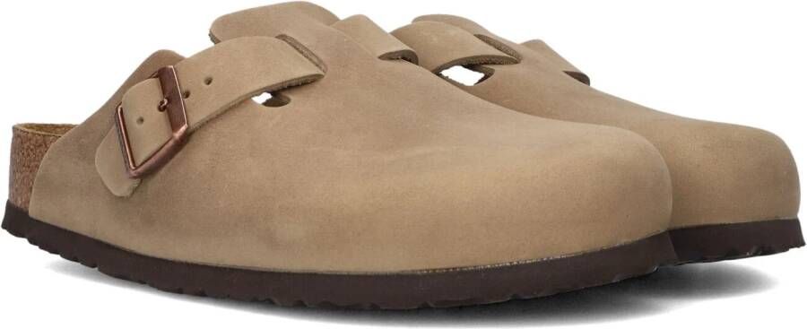 BIRKENSTOCK Instappers Dames Boston Oiled Led Maat: 42 Materiaal: Nubuck Kleur: Beige
