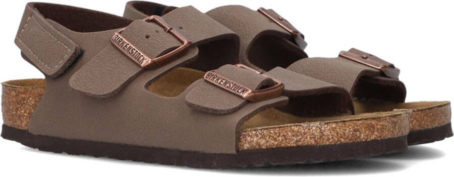 Birkenstock Milano Kids Sandalen Mocha Narrow fit | Bruin | Imitatieleer