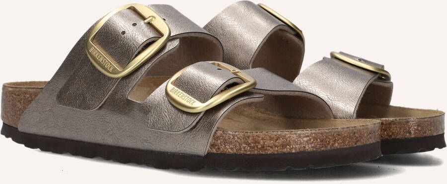 BIRKENSTOCK Slippers Dames Arizona Birkoflor Maat: 40 Materiaal: Leer Kleur: Taupe