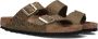 Birkenstock Sandalen Arizona Synthetic Leo Narrow Khaki - Thumbnail 1