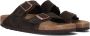 BIRKENSTOCK Slippers Heren Arizona Heren Maat: 43 Materiaal: Leer Kleur: Bruin - Thumbnail 1