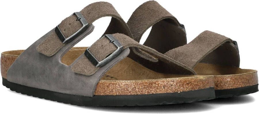 BIRKENSTOCK Slippers Heren Arizona Heren Maat: 44 Materiaal: Suède Kleur: Bruin