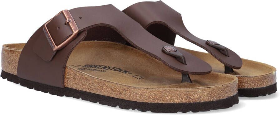 Birkenstock Ramses Habana regular Birko-Flor Nubuck Heren Teenslipper Nubuck Brown