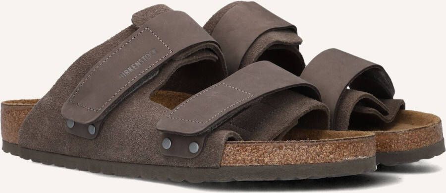 BIRKENSTOCK Slippers Heren Uji Maat: 44 Materiaal: Suède Kleur: Bruin