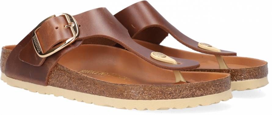 Birkenstock Gizeh Big Buckle Nl Womens Cognac Schoenmaat 35 Slides 1018745