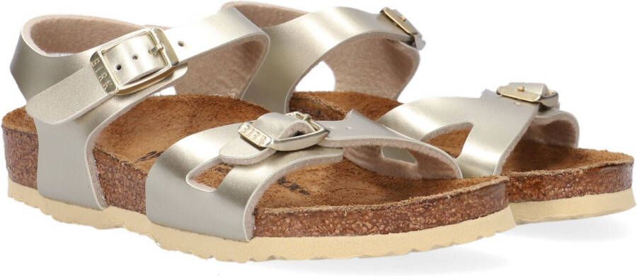 Brein revolutie Elementair Birkenstock Rio Kids Sandalen Electric Metallic Gold Narrow fit | Goud |  Imitatieleer - Schoenen.nl