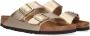 BIRKENSTOCK Slippers Arizona Maat: 39 Materiaal: Leatherlook Kleur: Goud - Thumbnail 1