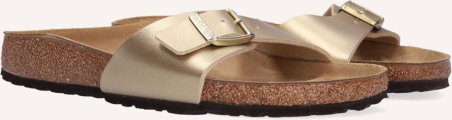 BIRKENSTOCK Slippers Madrid Maat: 43 Materiaal: Leatherlook Kleur: Goud