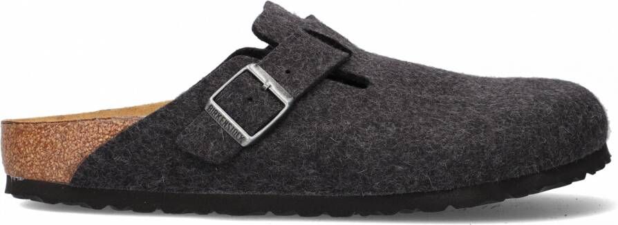 Birkenstock Antraciet Wol Vilt Unisex Klompen Gray Dames