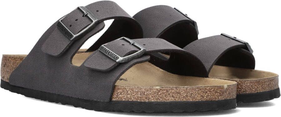 BIRKENSTOCK Slippers Heren Arizona Heren Maat: 44 Materiaal: Leer Kleur: Grijs