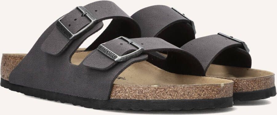 BIRKENSTOCK Slippers Heren Arizona Heren Maat: 44 Materiaal: Leer Kleur: Grijs