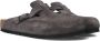 BIRKENSTOCK Slippers Boston Maat: 44 Materiaal: Suède Kleur: Donkergrijs - Thumbnail 1