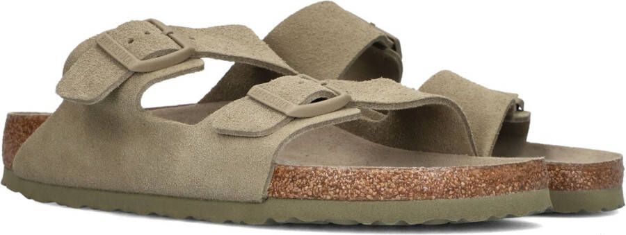 Birkenstock Arizona Slippers Stone Coin Regular fit | Grijs | Suède