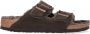 Birkenstock Arizona VL Lammfell Narrow Unisex Pantoffels Mocha - Thumbnail 1