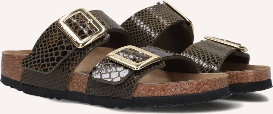 BIRKENSTOCK Slippers Dames Sydney Cushion Maat: 42 Materiaal: Leatherlook Kleur: Groen