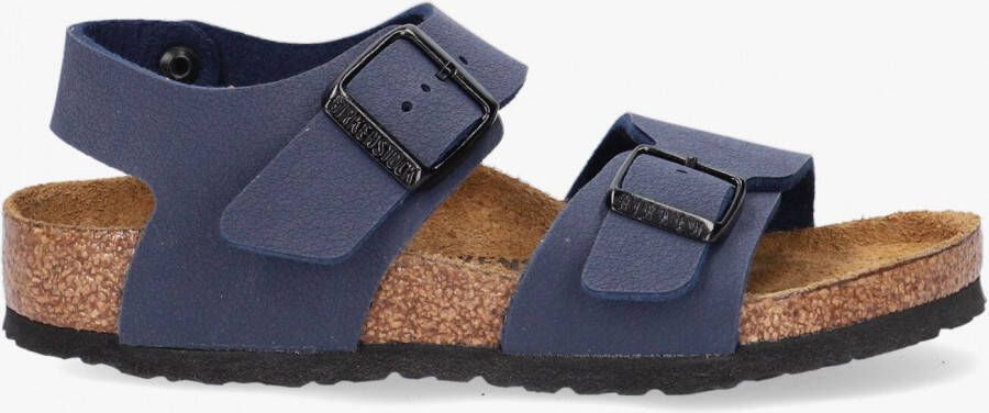 Birkenstock New York Junior Birko Flor BC Narrow Junior Sandaal Marineblauw