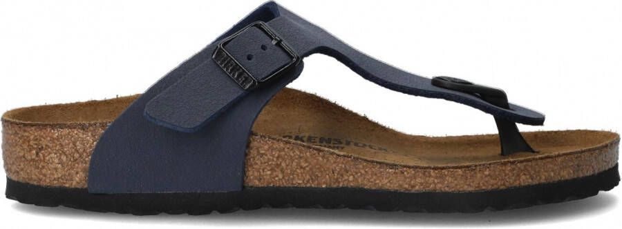 Birkenstock Gizeh Navy regular Birko-Flor Nubuck