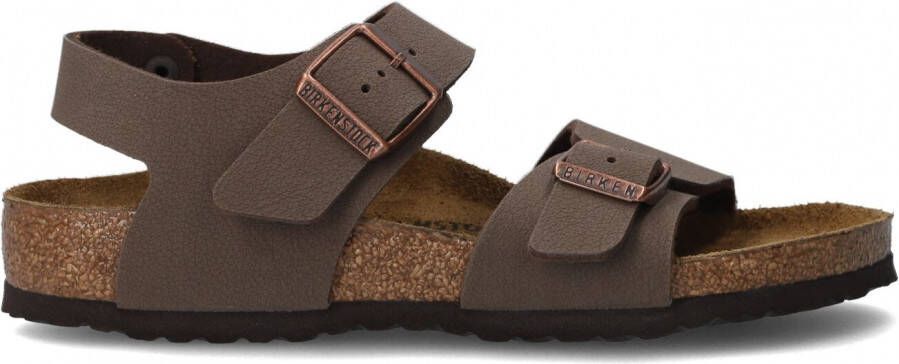 Birkenstock New York Junior Birko Flor BC Narrow Junior Sandaal Donkerbruin