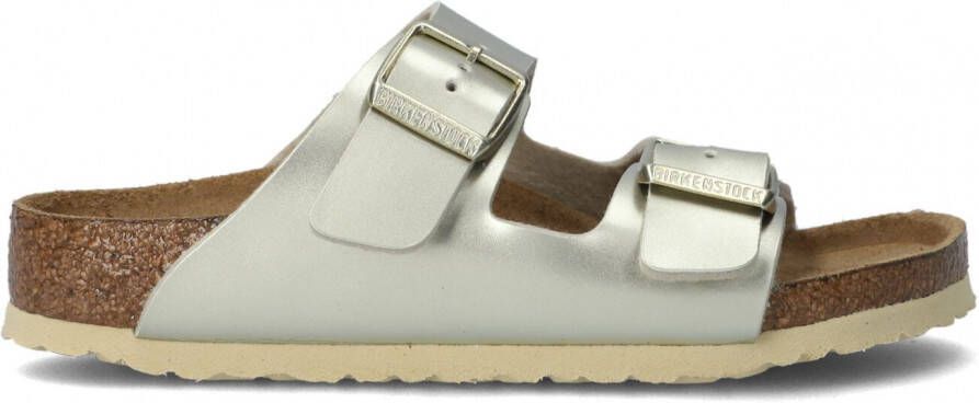 hoogtepunt directory diefstal Birkenstock Arizona Kids Slippers Electric Metallic Gold Narrow fit | Goud  | Imitatieleer - Schoenen.nl