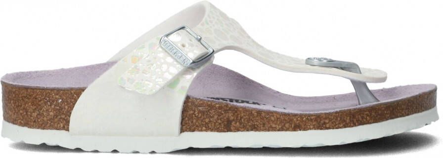 Witte Birkenstock Teenslippers Gizeh Kids